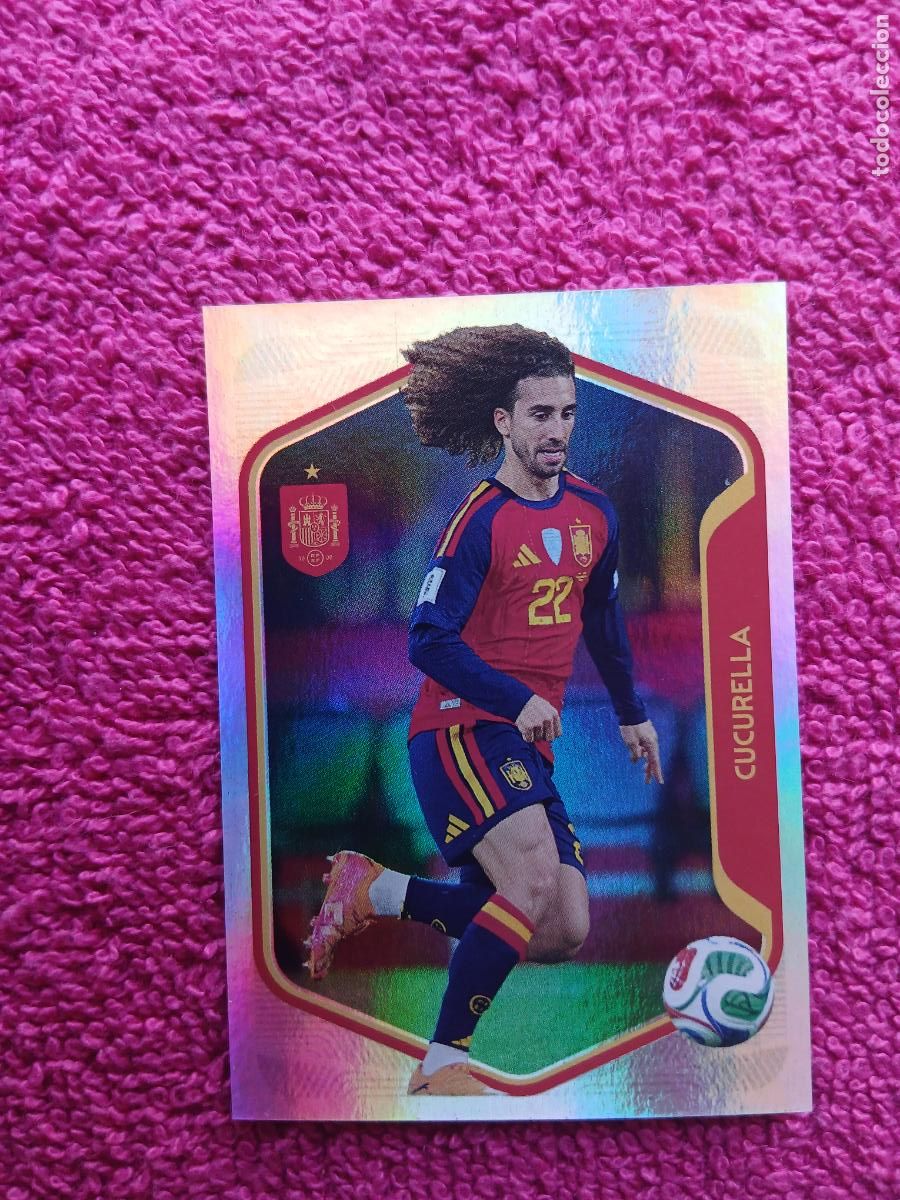 Cromos de f&uacute;tbol: espa&ntilde;a 2026 28 cucurella selecci&oacute;n espa&ntilde;ola panini carrefour family mundial de futbol