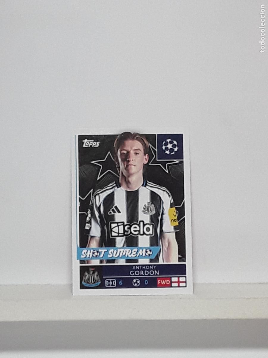 Cromos de f&uacute;tbol: CHAMPIONS STICKER 2025 2026 25 26 ALBUM TOPPS LEAGUE N 323 NEWCASTLE ANTHONY GORDON