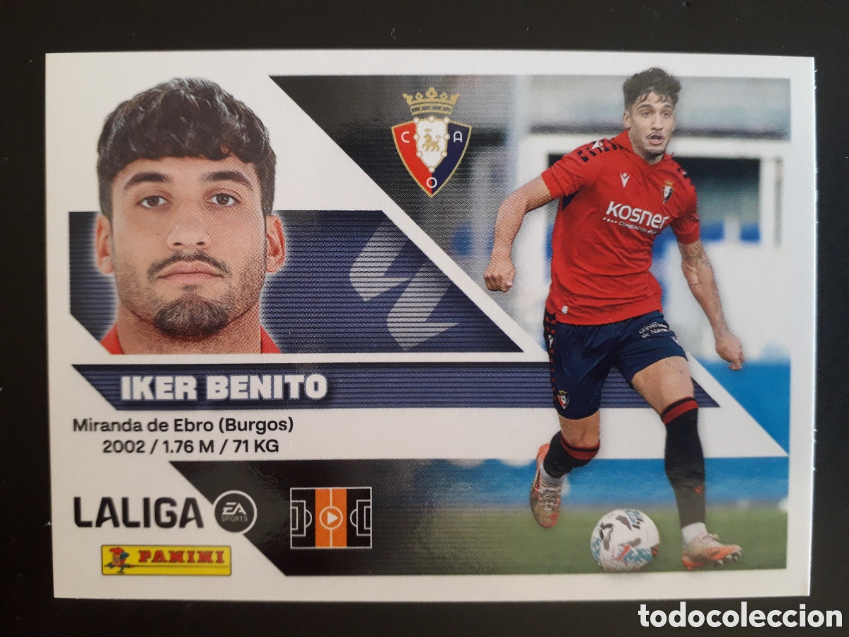 Cromos de f&uacute;tbol: IKER BENITO OSASUNA N&deg; 16 ED ESTE 2026 2027 26 27 SIN PEGAR PEDIDO M&Iacute;NIMO 3&euro;