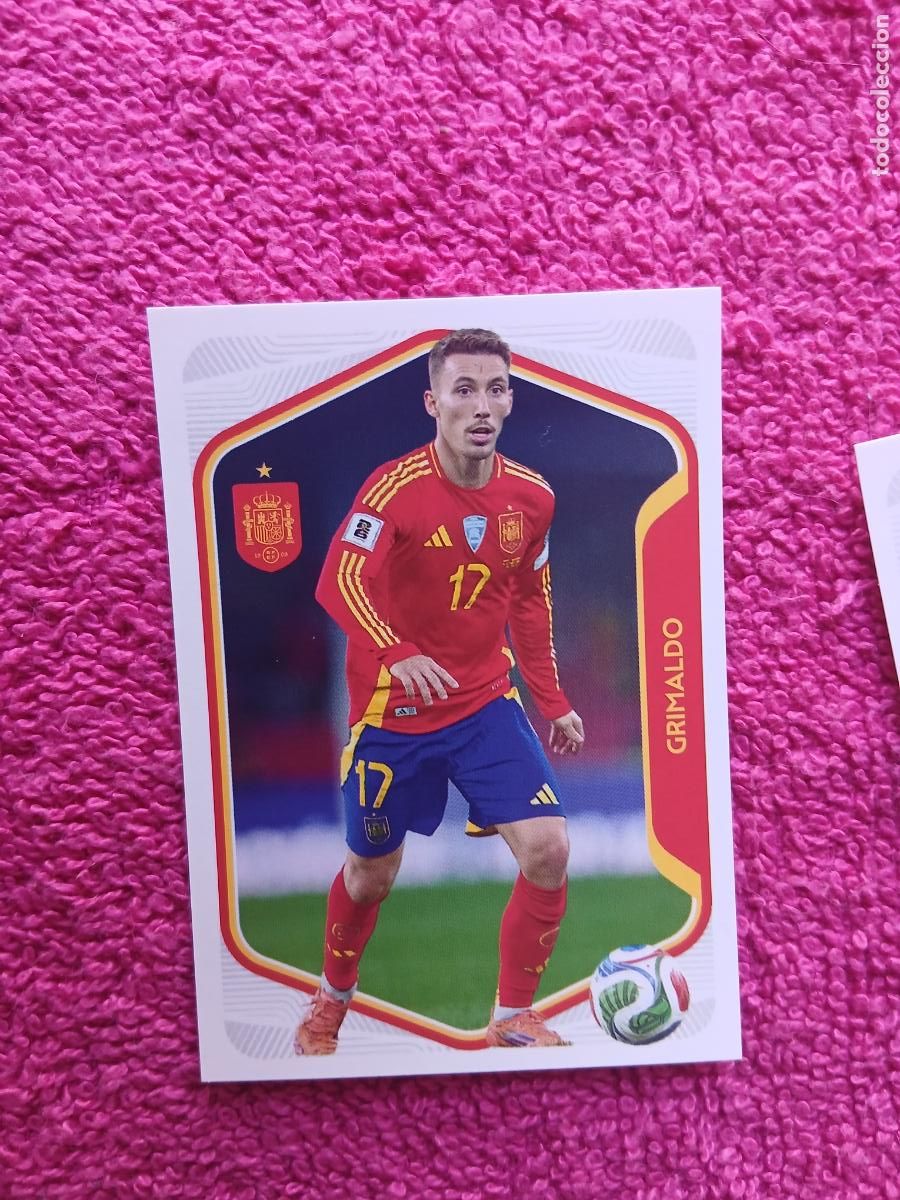 Cromos de f&uacute;tbol: espa&ntilde;a 2026 29 grimaldo selecci&oacute;n espa&ntilde;ola panini carrefour family mundial de futbol
