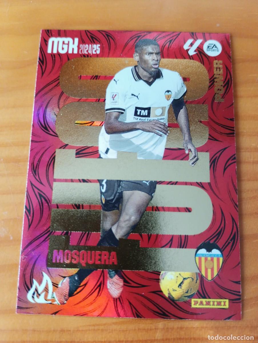 Cromos de f&uacute;tbol: MEGACRACKS 2024 2025 MGK 24 25 ALBUM PANINI LIGA N P385 P 385 VALENCIA FUEGO POWER MOSQUERA