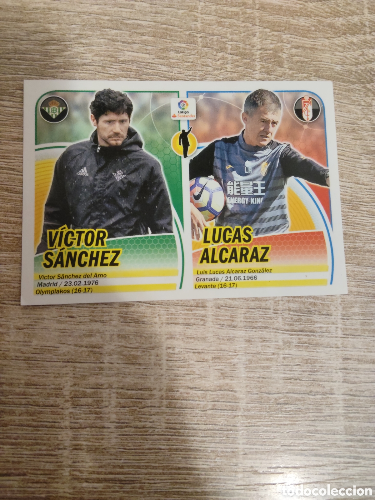 Cromos de f&uacute;tbol: V&iacute;ctor S&aacute;nchez/Lucas Alcaraz fichaje de invierno liga 2016 2017 16 17 ediciones este