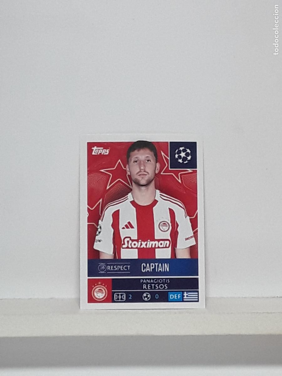 Cromos de f&uacute;tbol: CHAMPIONS STICKER 2025 2026 25 26 ALBUM TOPPS LEAGUE N 327 OLYMPIACOS PANAGIOTIS RETSOS