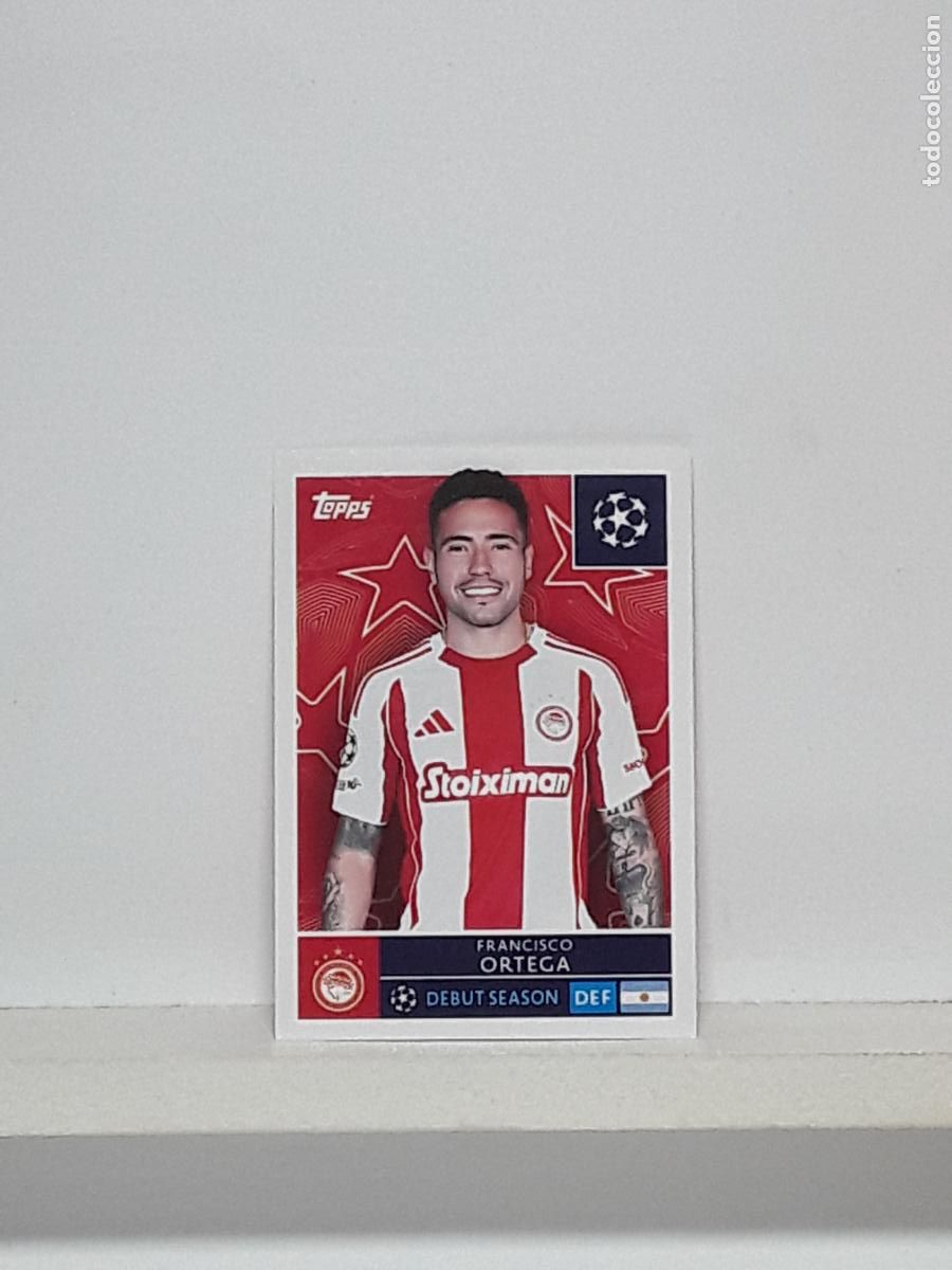 Cromos de f&uacute;tbol: CHAMPIONS STICKER 2025 2026 25 26 ALBUM TOPPS LEAGUE N 330 OLYMPIACOS FRANCISCO ORTEGA