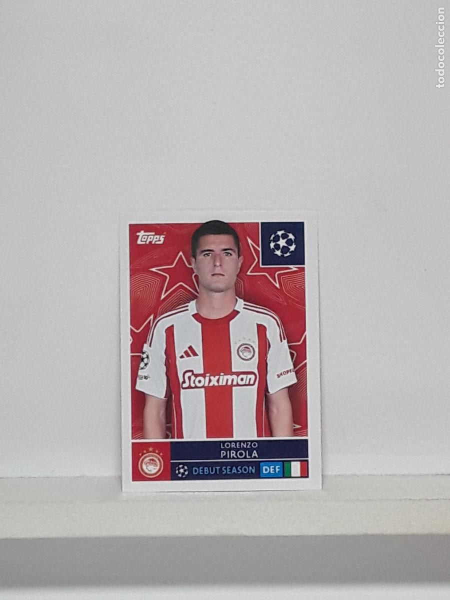 Cromos de f&uacute;tbol: CHAMPIONS STICKER 2025 2026 25 26 ALBUM TOPPS LEAGUE N 331 OLYMPIACOS LORENZO PIROLA