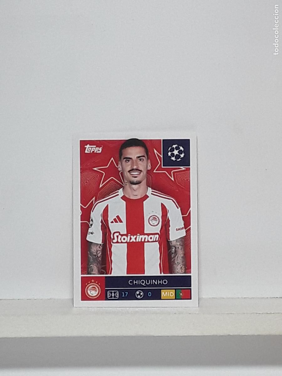 Cromos de f&uacute;tbol: CHAMPIONS STICKER 2025 2026 25 26 ALBUM TOPPS LEAGUE N 336 OLYMPIACOS CHIQUINHO