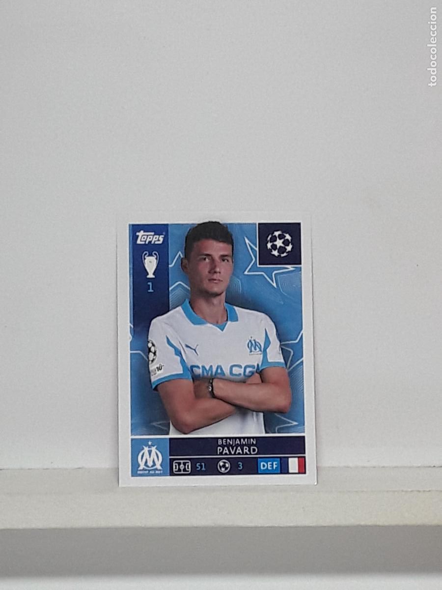 Cromos de f&uacute;tbol: CHAMPIONS STICKER 2025 2026 25 26 ALBUM TOPPS LEAGUE N 345 MARSEILLA BENJAMIN PAVARD