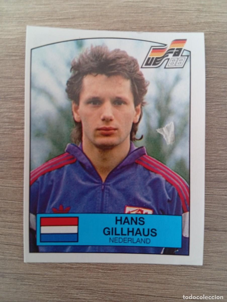 Cromos de f&uacute;tbol: HANS GILLHAU 233 HOLANDA EUROCOPA EURO 1988 88 ALEMANIA NUNCA PEGADO SIN PEGAR