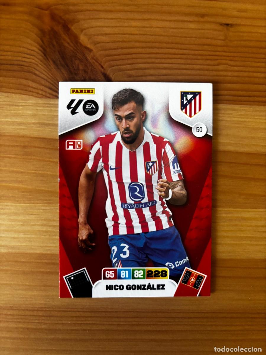 Football Stickers: NICO GONZ&Aacute;LEZ ATL&Eacute;TICO DE MADRID n&uacute;mero 50 cromo Adrenalyn XL 25-26 2025-2026