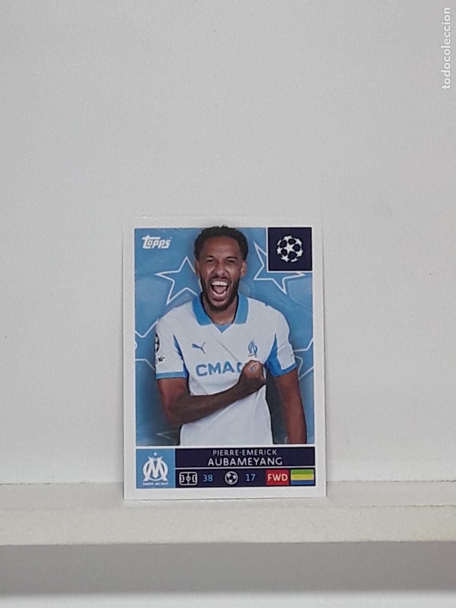 Cromos de Futebol: CHAMPIONS STICKER 2025 2026 25 26 ALBUM TOPPS LEAGUE N 351 MARSEILLA PIERRE-EMERICK AUBAMEYANG