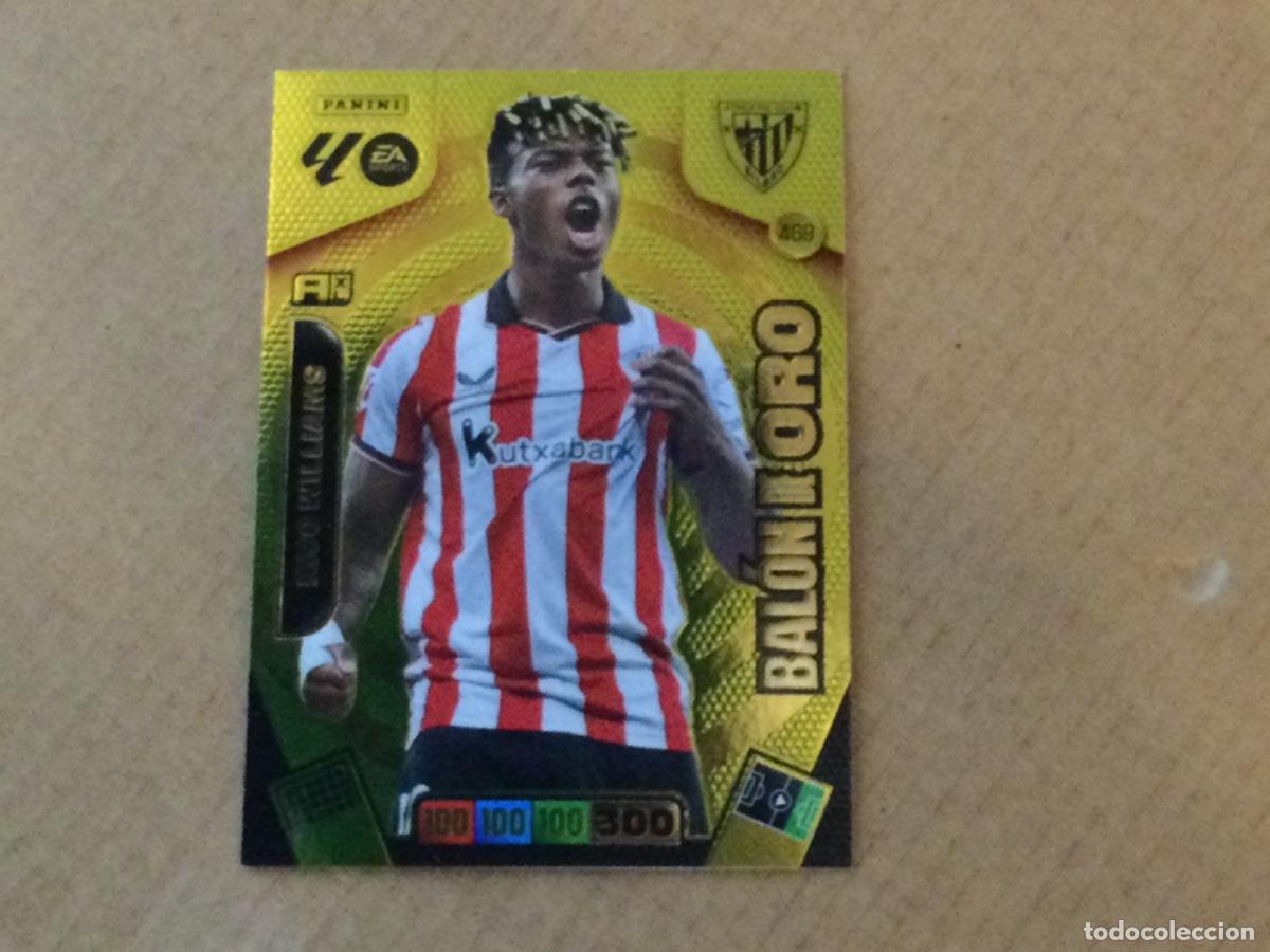 Cromos de f&uacute;tbol: Carta adrenalyn 2025-26 Nico Williams balon de oro