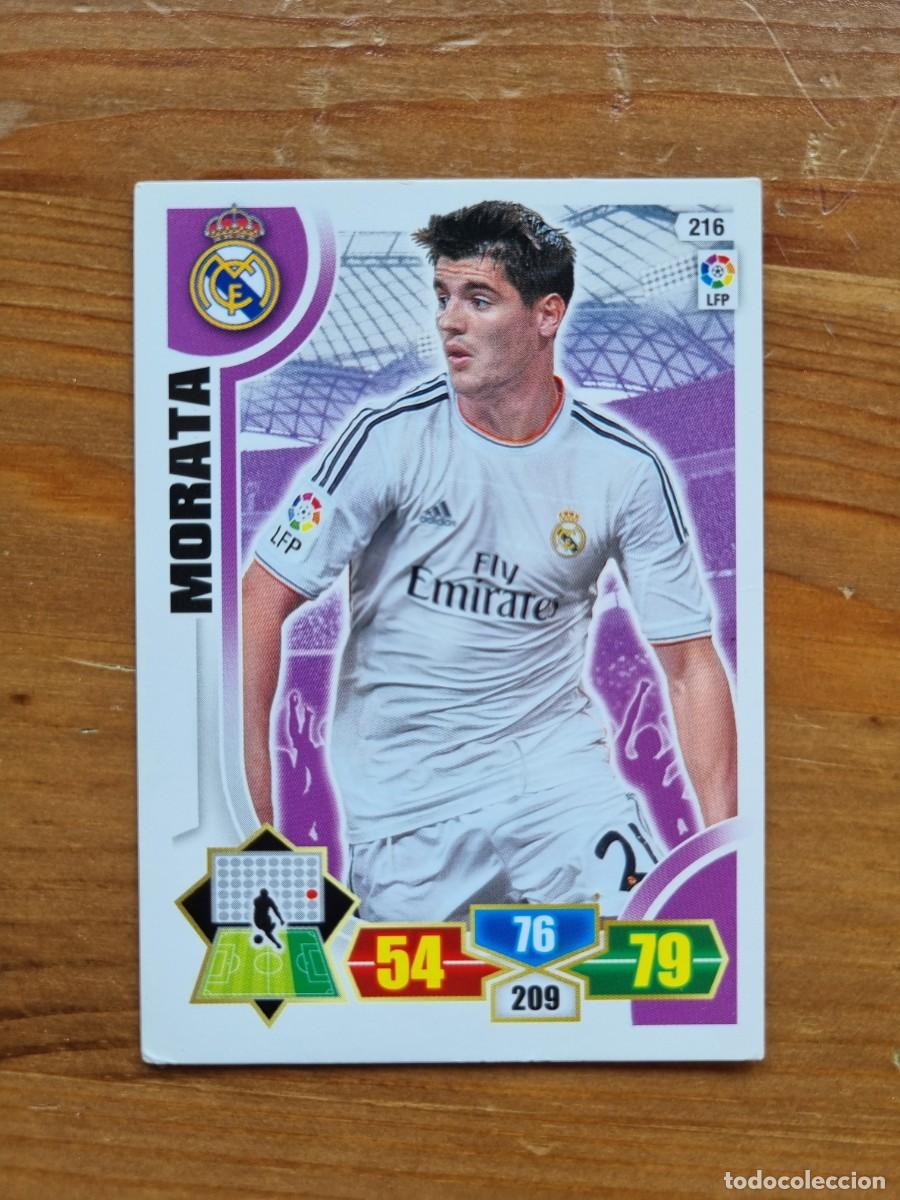 Cromos de f&uacute;tbol: 216 MORATA (Real Madrid CF). Liga 2013 2014 13 14 Adrenalyn XL
