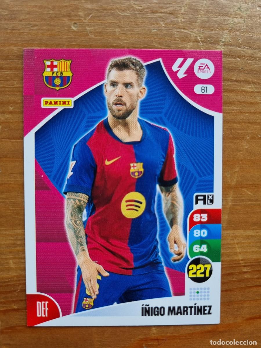 Fu&szlig;ball-Sticker: 61 &Iacute;&Ntilde;IGO MART&Iacute;NEZ (FC Barcelona). Liga 2024 2025 24 25 Adrenalyn XL (Panini)