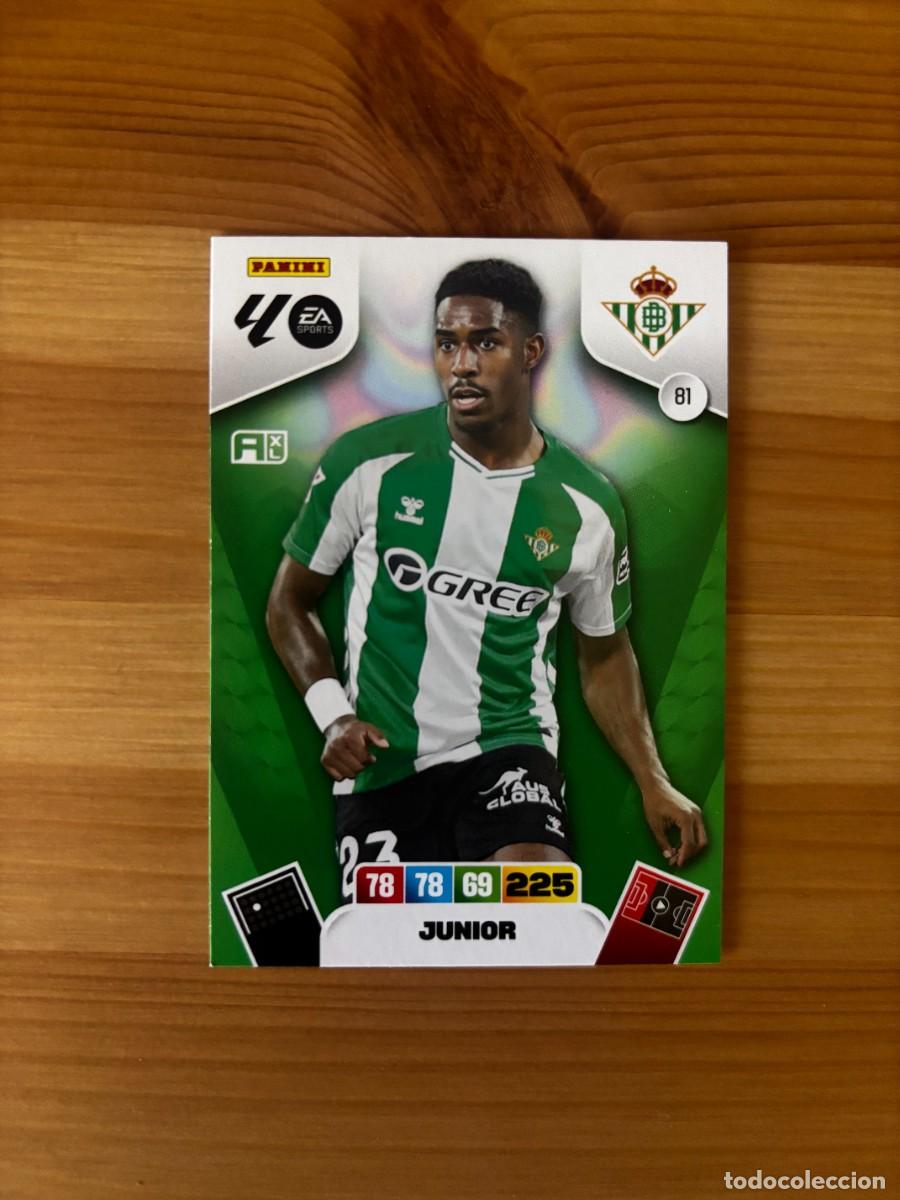 Cromos de Futebol: JUNIOR REAL BETIS n&uacute;mero 81 cromo Adrenalyn XL 25-26 2025-2026