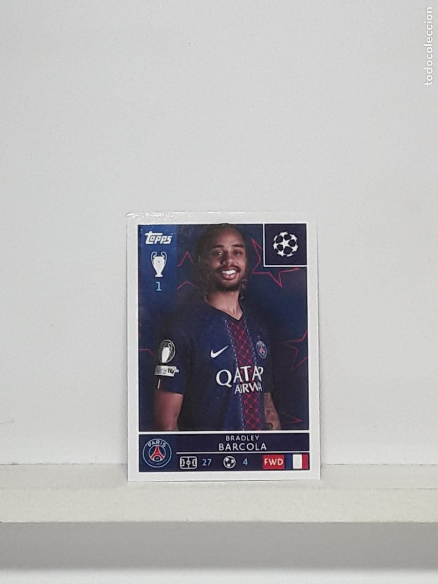 Cromos de Futebol: CHAMPIONS STICKER 2025 2026 25 26 ALBUM TOPPS LEAGUE N 367 PARIS SAINT-GERMAIN BRADLEY BARCOLA