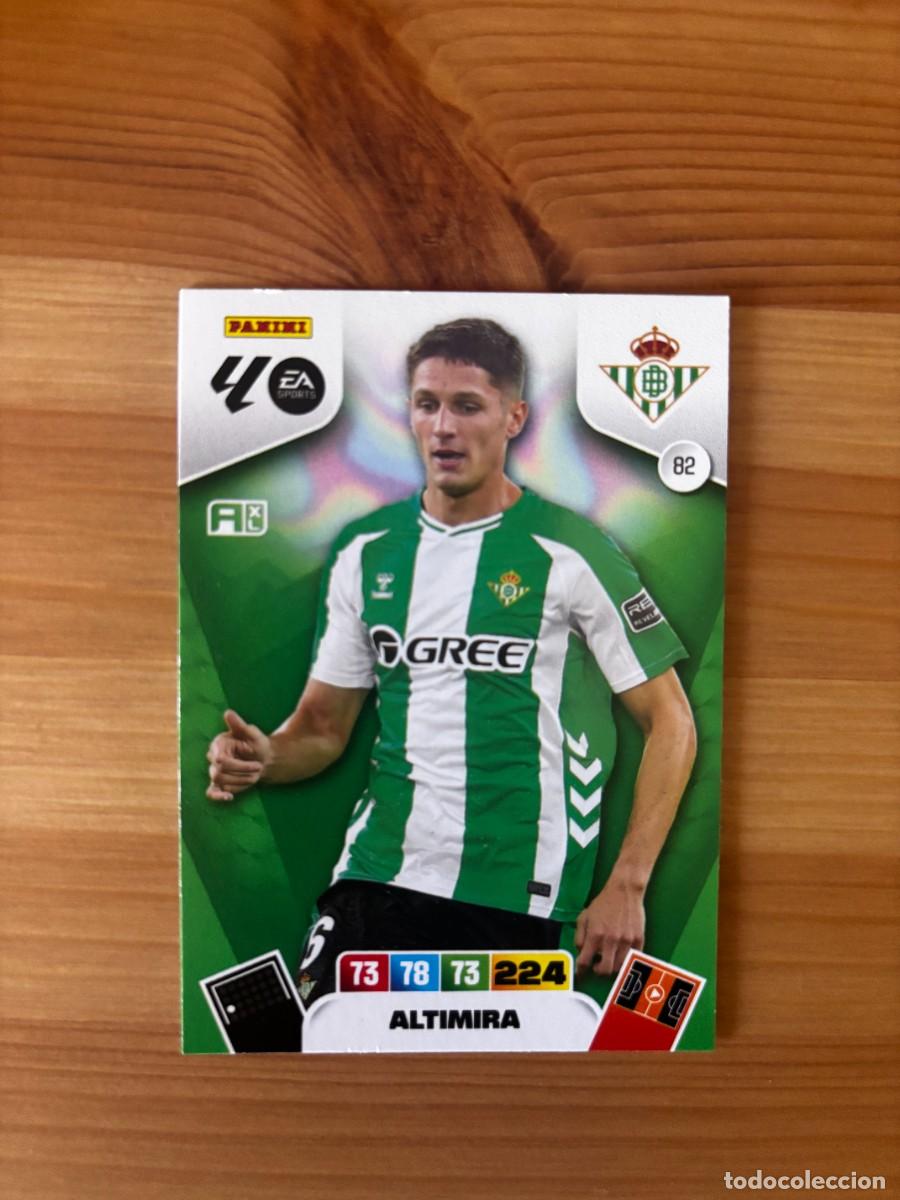 Cromos de f&uacute;tbol: ALTIMIRA REAL BETIS n&uacute;mero 82 cromo Adrenalyn XL 25-26 2025-2026