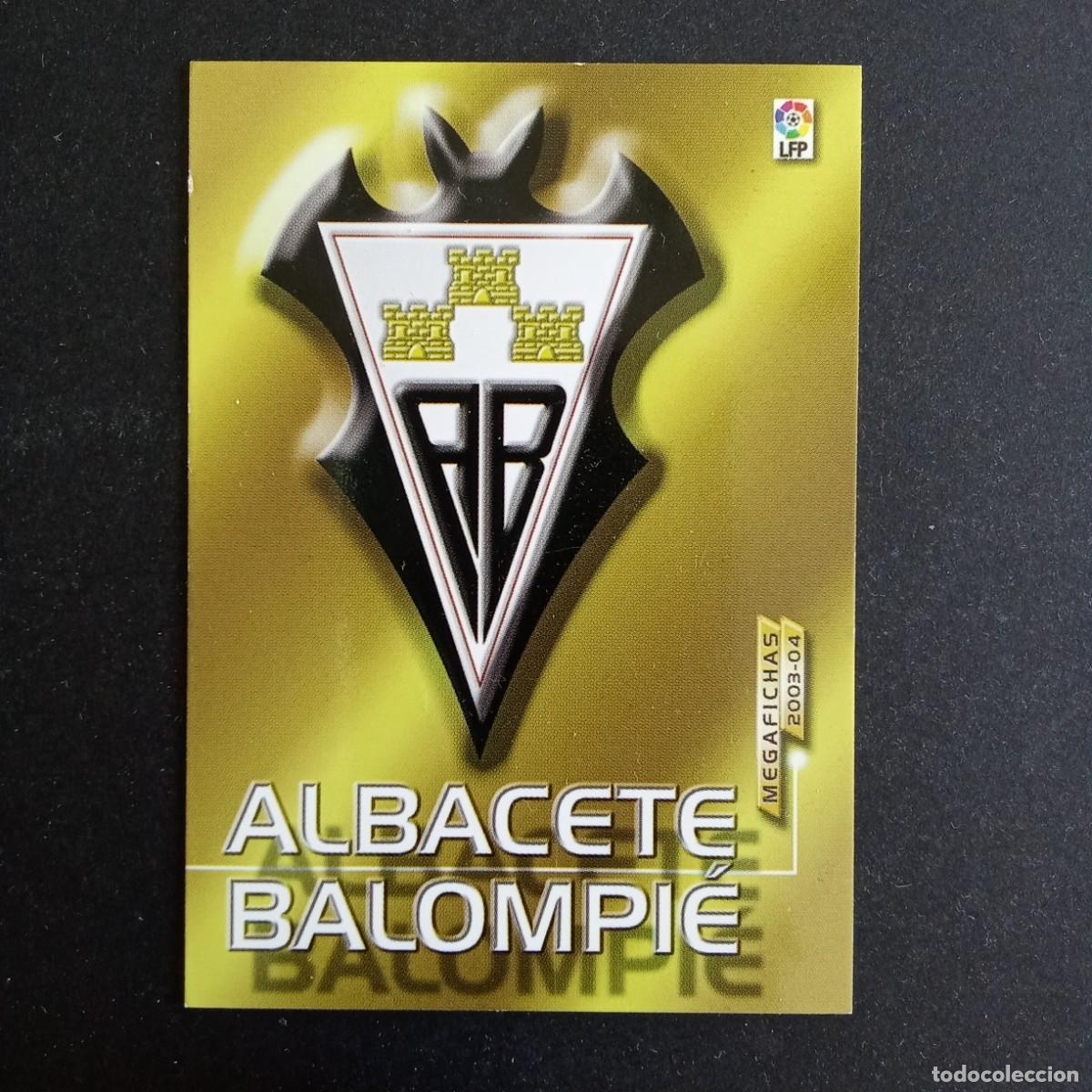 Figurine di Calcio: 1 ESCUDO ALBACETE LIGA 2003 2004 03 04 MEGAFICHAS PANINI