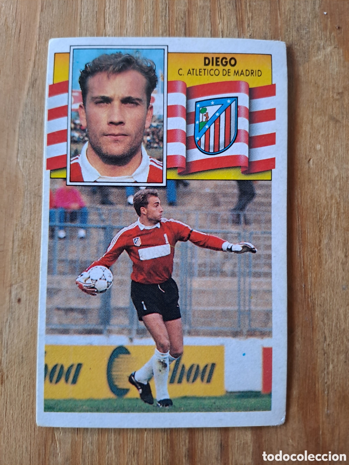 Cromos de f&uacute;tbol: LIGA ESTE 90-91 &mdash; DIEGO ATL&Eacute;TICO DE MADRID &mdash; SIN PEGAR Cromo original de Ediciones Este