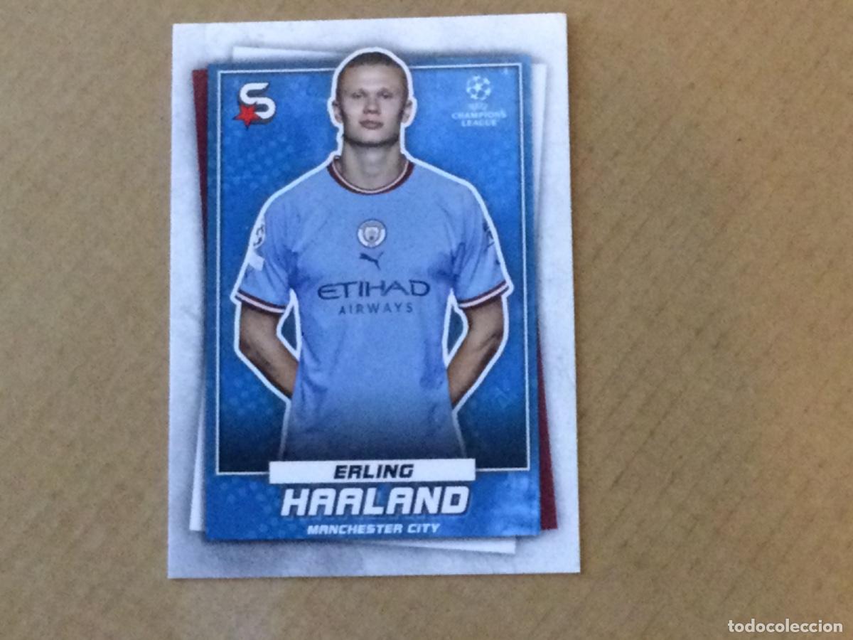 Cromos de f&uacute;tbol: Carta Topps champions league 2022-23 Haaland city