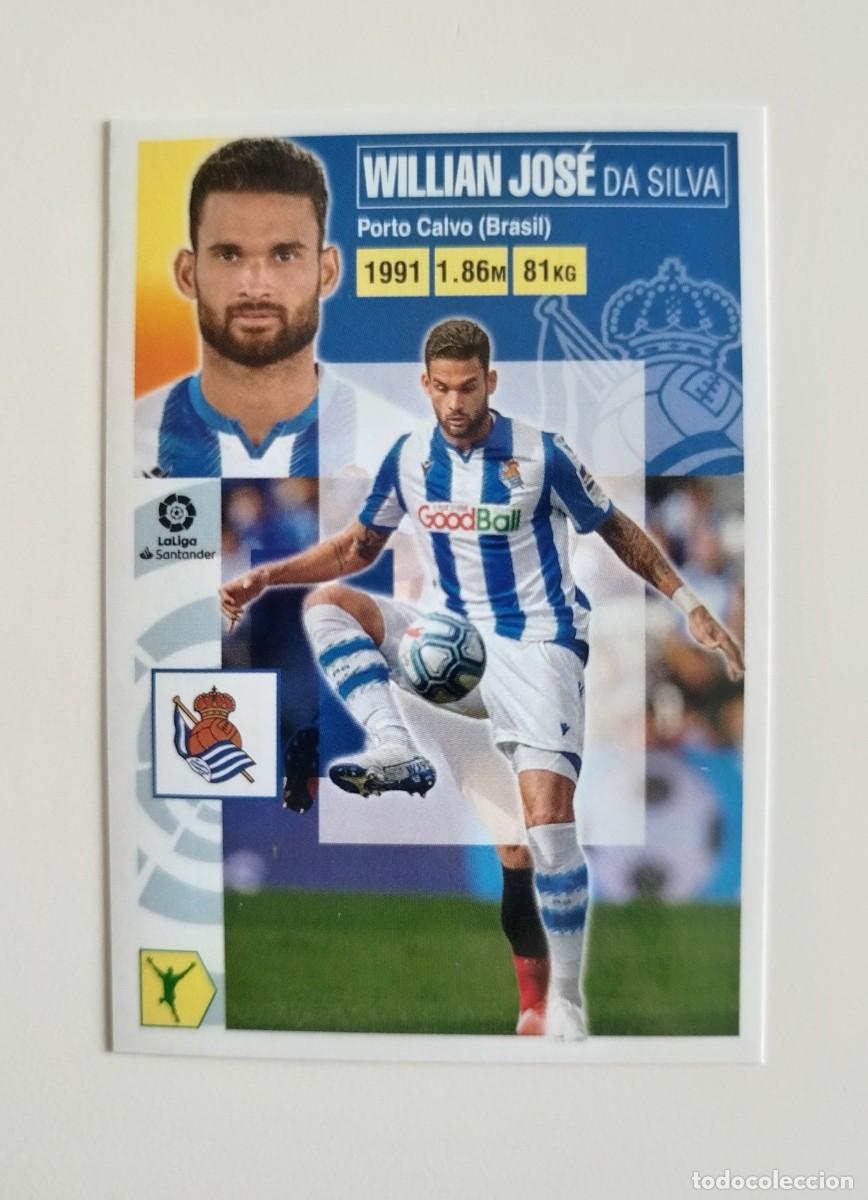 Cromos de f&uacute;tbol: Willian Jos&eacute; 16A SIN PEGAR NUNCA PEGADO Real Sociedad CF Liga Ediciones Este 20 21 / 2020 2021