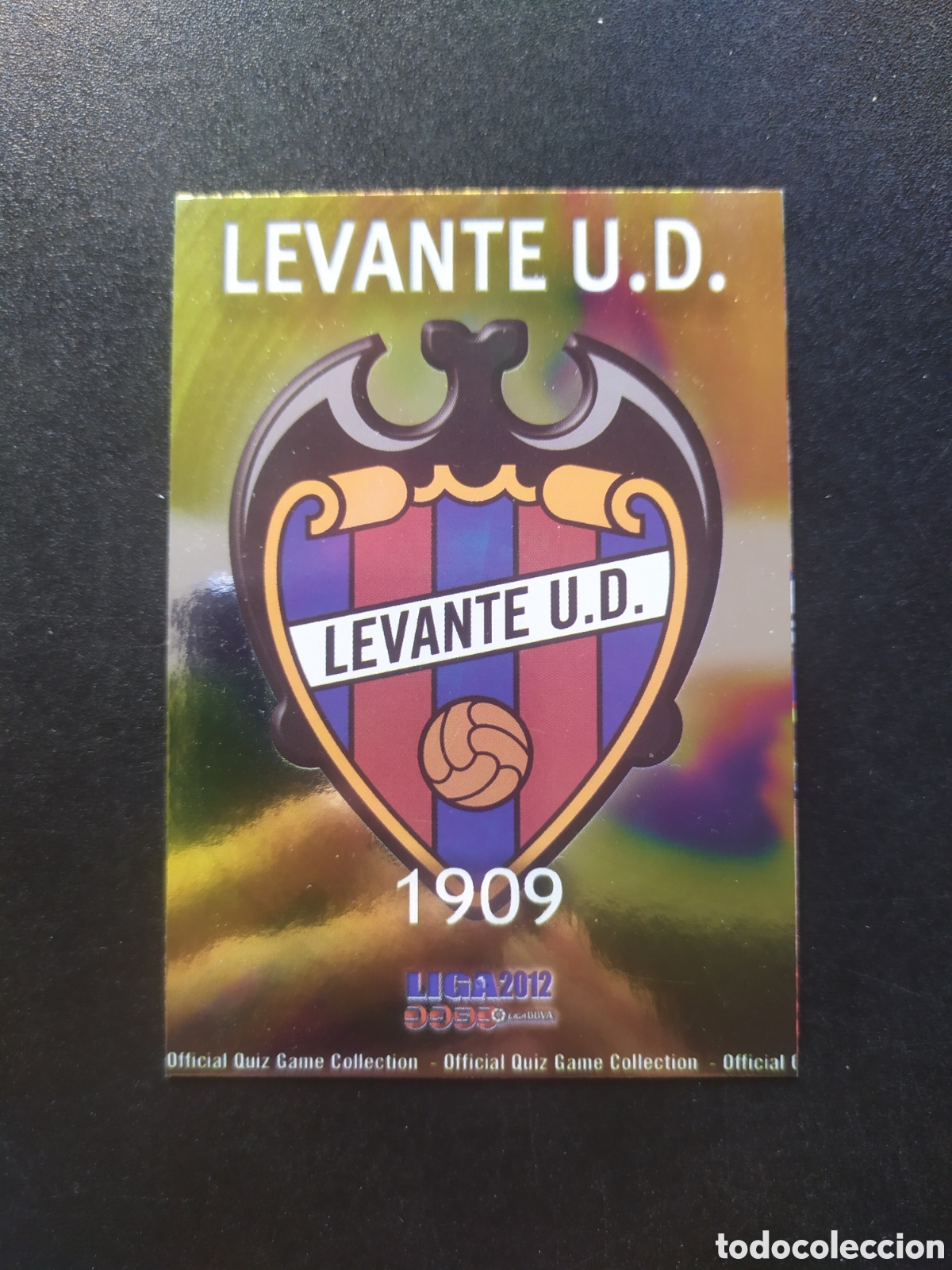Cromos de f&uacute;tbol: Mundicromo fichas Liga 2011 2012 11 12 escudo brillo liso error n&deg; 352 Levante