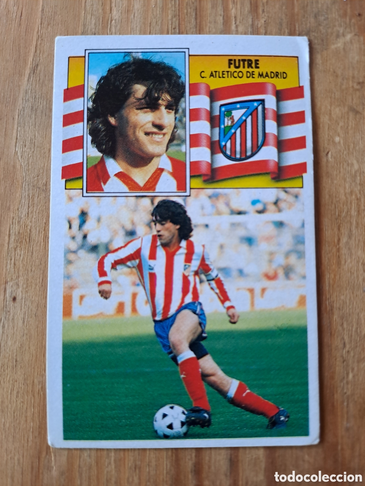 Cromos de f&uacute;tbol: LIGA ESTE 90-91 &mdash; FUTRE ATL&Eacute;TICO DE MADRID &mdash; SIN PEGAR Cromo original de Ediciones Este