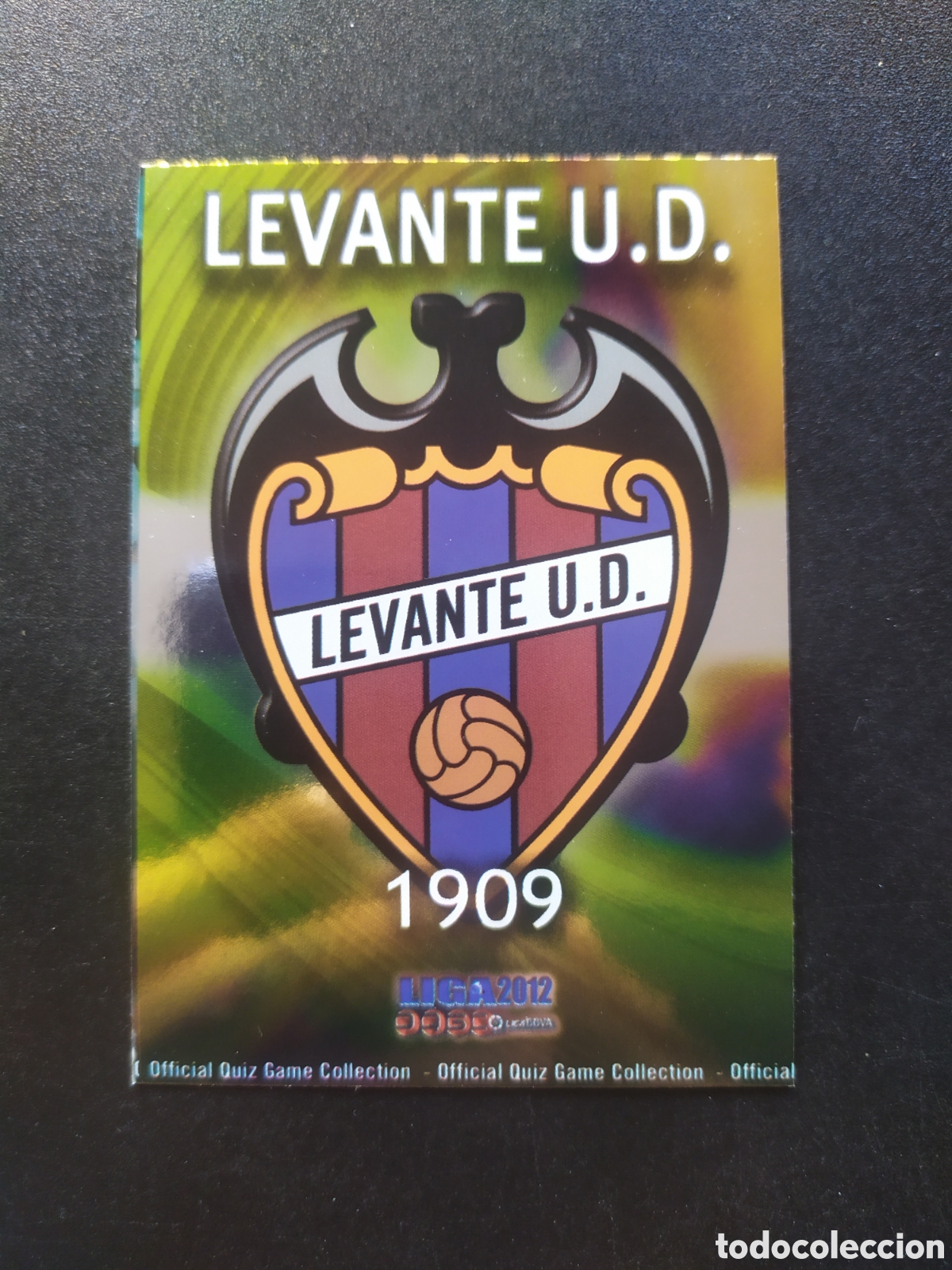Cromos de f&uacute;tbol: Mundicromo fichas Liga 2011 2012 11 12 escudo brillo liso corregido n&deg; 352 Levante