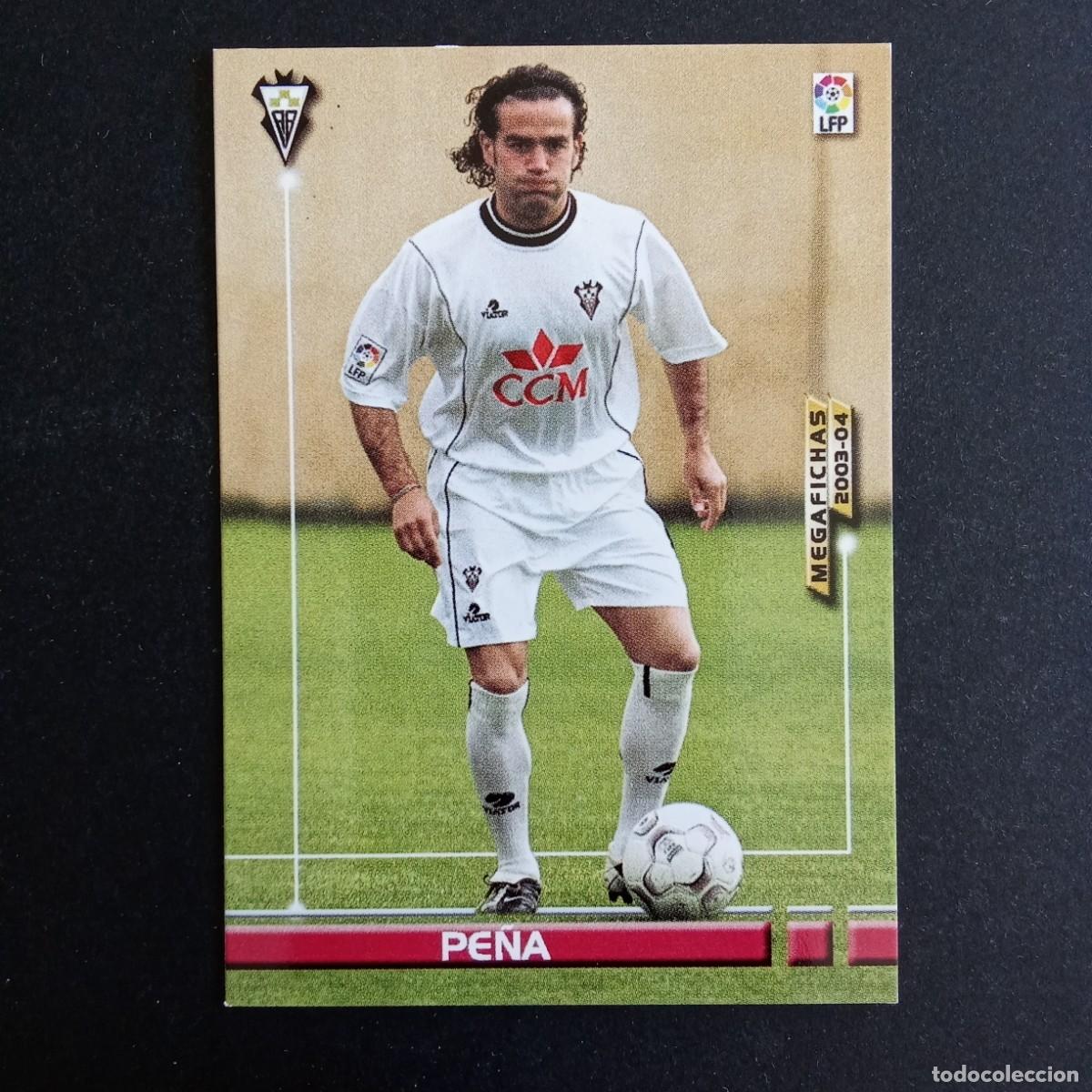 Cromos de f&uacute;tbol: 7 PE&Ntilde;A ALBACETE LIGA 2003 2004 03 04 MEGAFICHAS PANINI