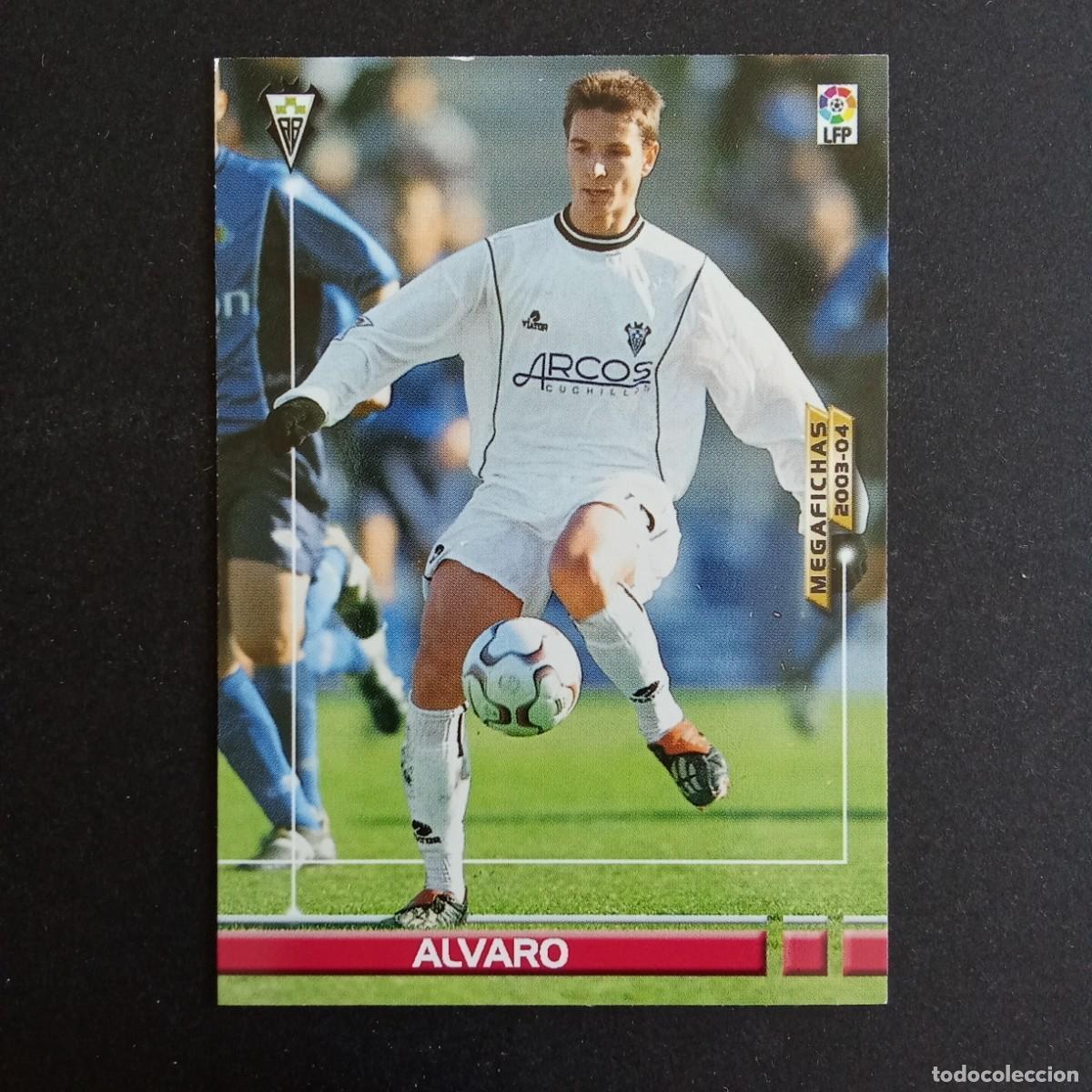 Cromos de f&uacute;tbol: 8 ALVARO ALBACETE LIGA 2003 2004 03 04 MEGAFICHAS PANINI