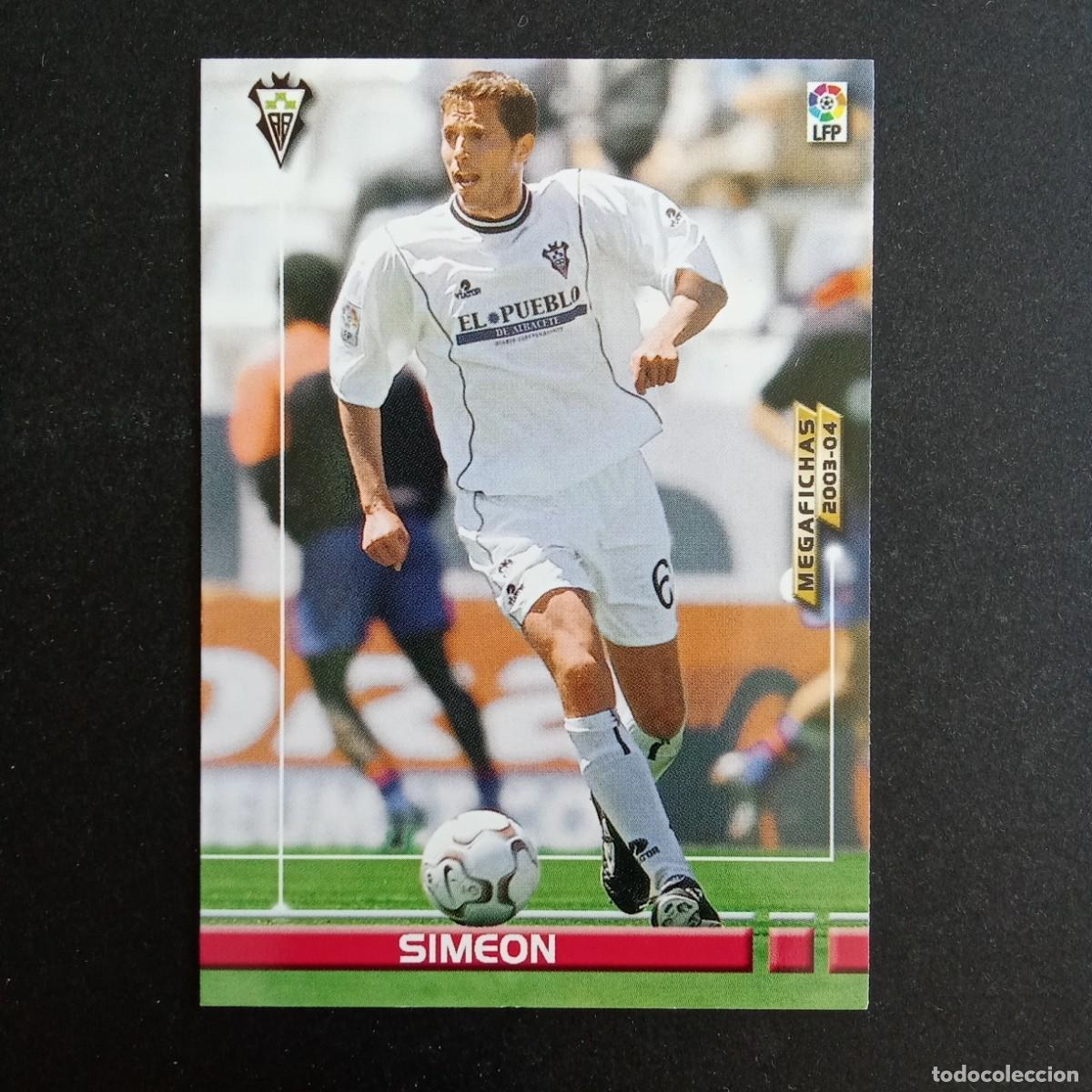 Figurine di Calcio: 10 SIMEON ALBACETE LIGA 2003 2004 03 04 MEGAFICHAS PANINI