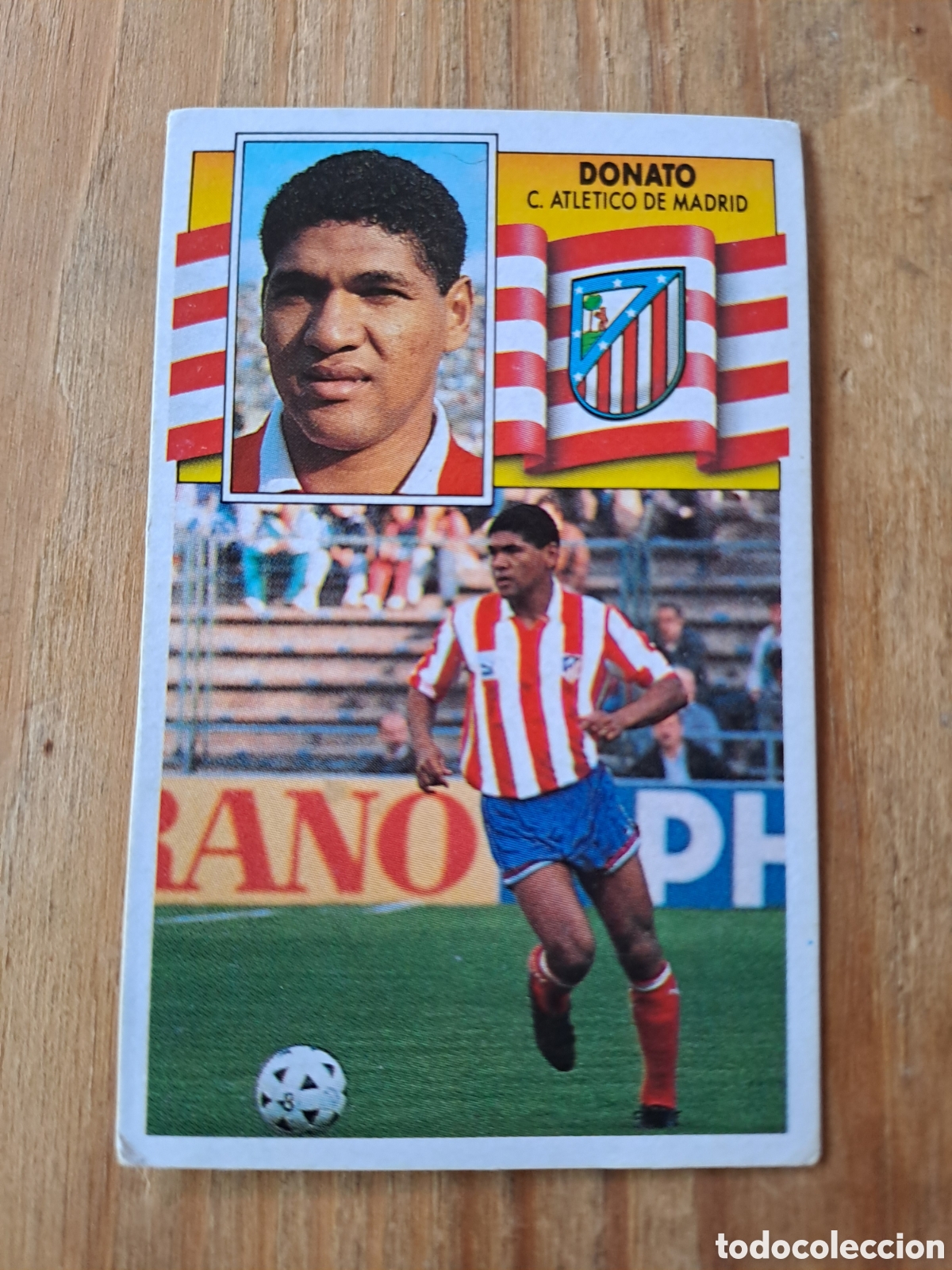 Cromos de f&uacute;tbol: LIGA ESTE 90-91 &mdash; DONATO ATL&Eacute;TICO DE MADRID &mdash; SIN PEGAR Cromo original de Ediciones Este