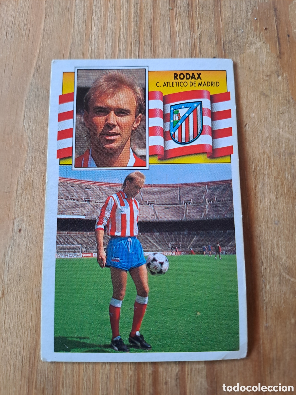 Cartes &agrave; collectionner de Football: LIGA ESTE 90-91 &mdash; RODAX ATL&Eacute;TICO DE MADRID &mdash; SIN PEGAR Cromo original de Ediciones Este