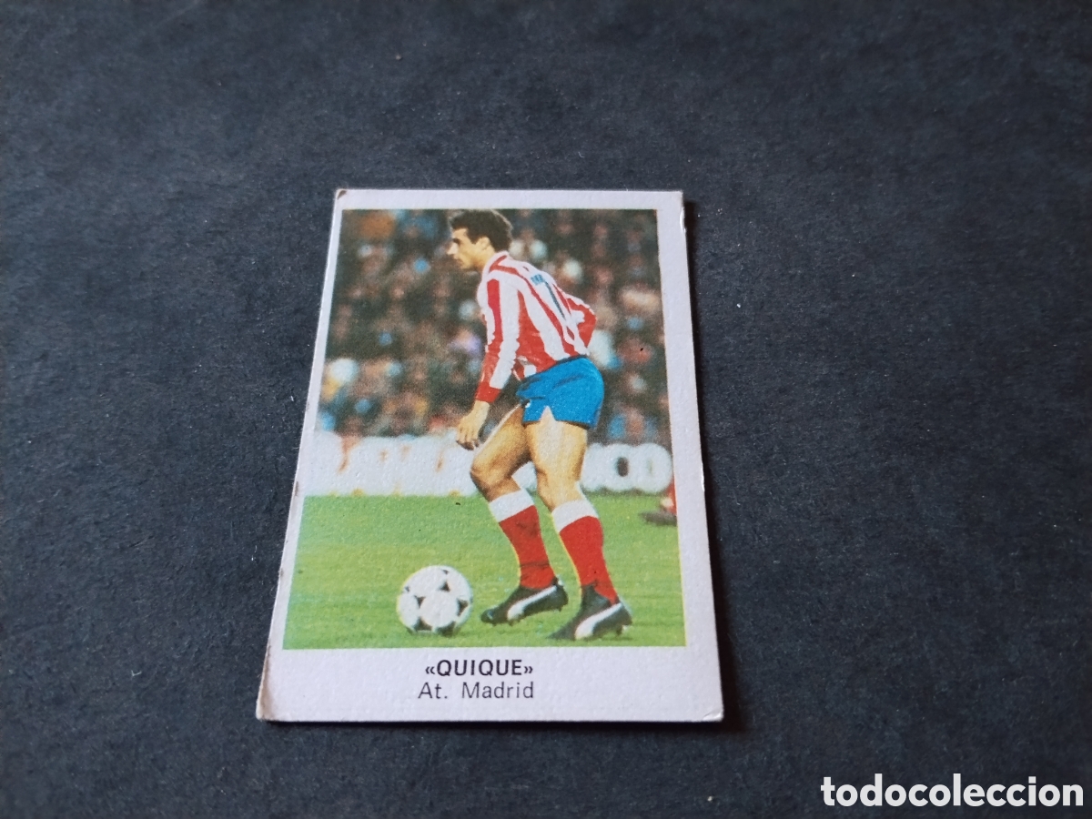 Cromos de f&uacute;tbol: Cromo futbol 84 Quique, Atl&eacute;tico de Madrid