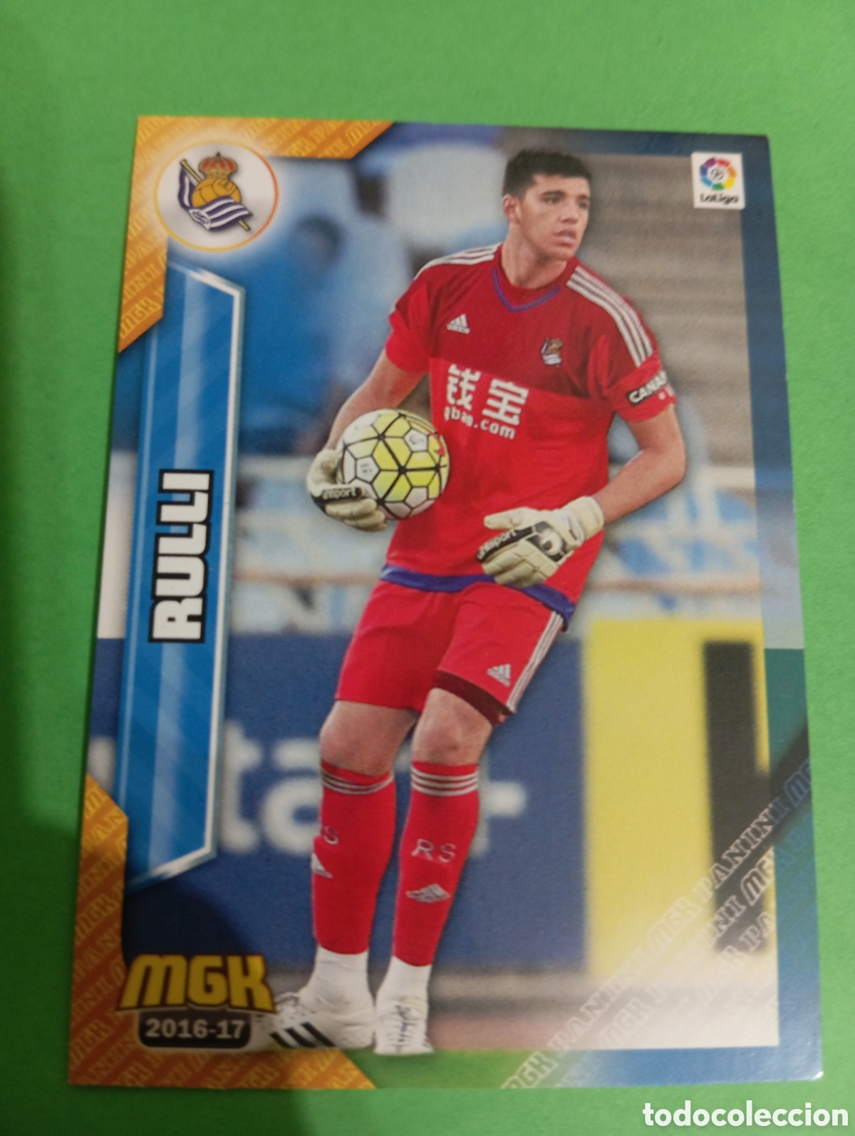 Cromos de f&uacute;tbol: Rulli Real Sociedad n&deg;408 / PANINI MEGACRACKS 2016/2017