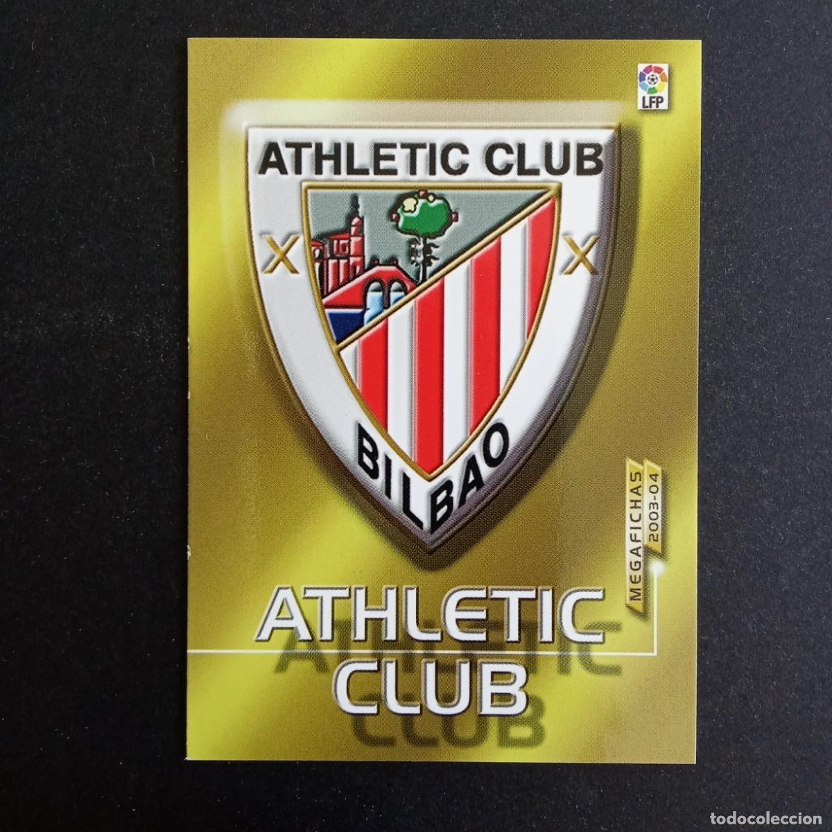 Cromos de f&uacute;tbol: 19 ESCUDO ATHLETIC BILBAO LIGA 2003 2004 03 04 MEGAFICHAS PANINI