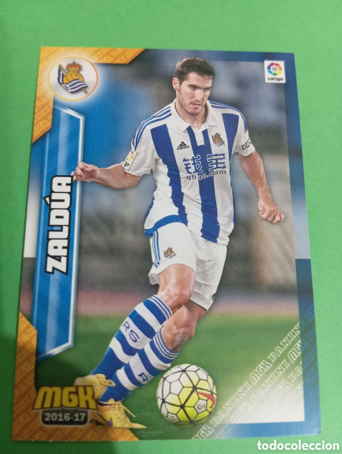 Cromos de f&uacute;tbol: Zald&uacute;a Real Sociedad n&deg;410 / PANINI MEGACRACKS 2016/2017