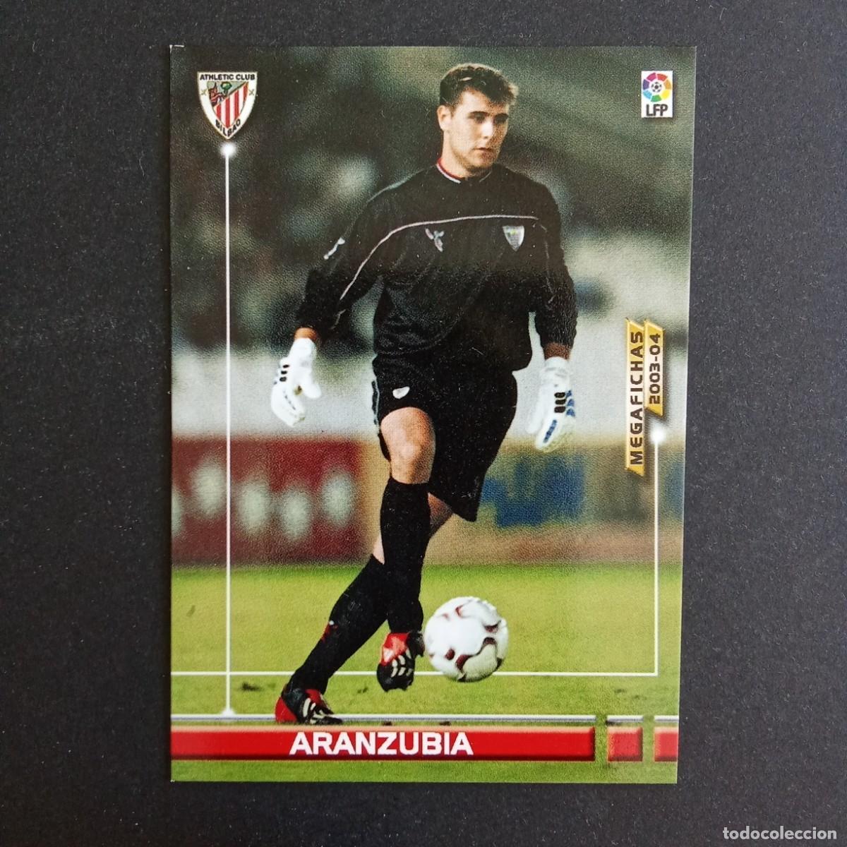 Cromos de f&uacute;tbol: 20 ARANZUBIA ATHLETIC BILBAO LIGA 2003 2004 03 04 MEGAFICHAS PANINI