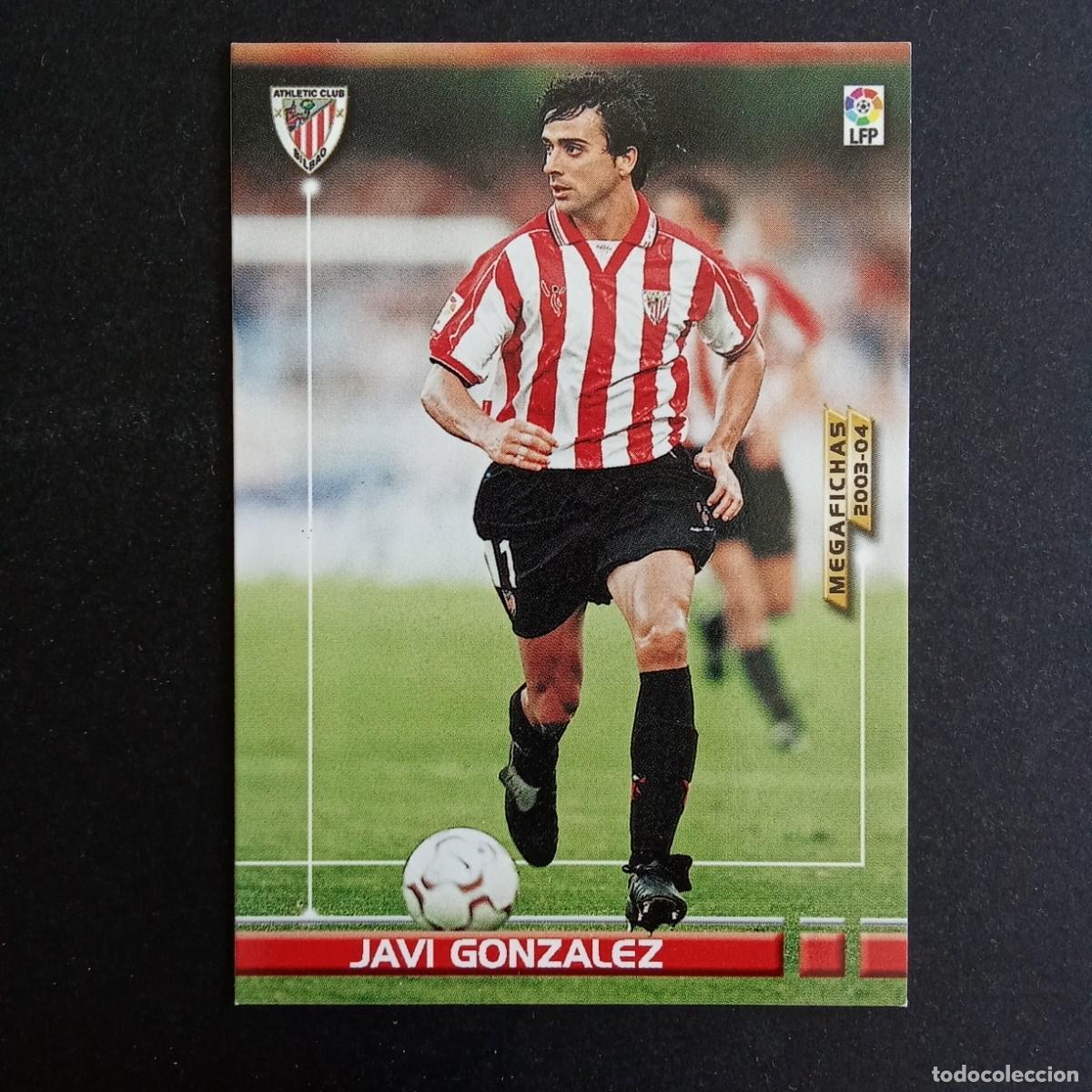Cromos de f&uacute;tbol: 21 JAVI GONZALEZ ATHLETIC BILBAO LIGA 2003 2004 03 04 MEGAFICHAS PANINI - VERSION MEGAFICHAS GRUESO