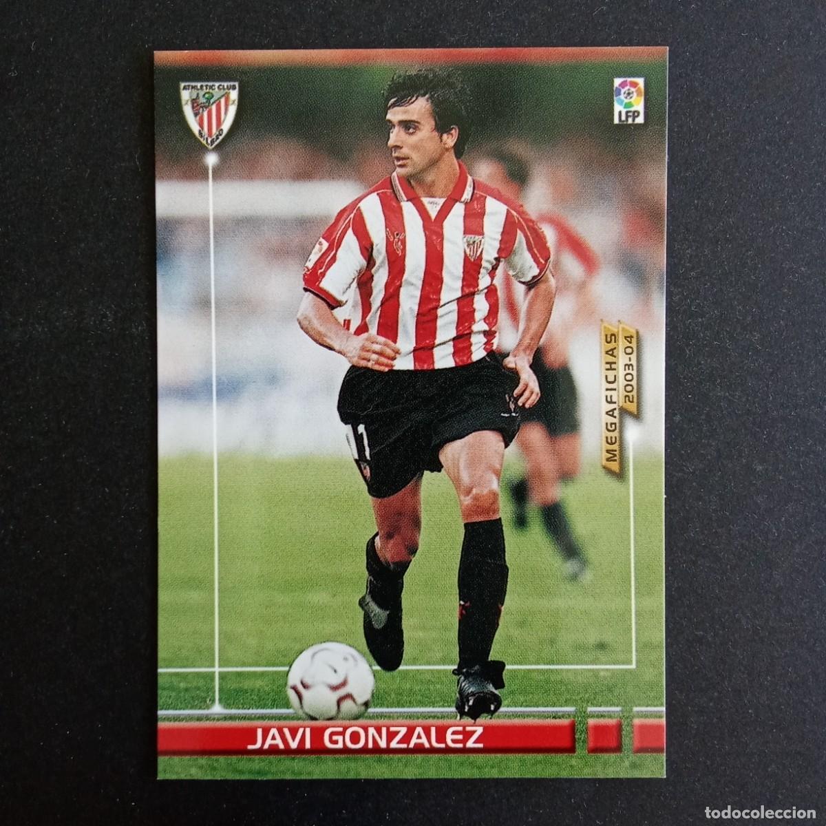Cromos de f&uacute;tbol: 21 JAVI GONZALEZ ATHLETIC BILBAO LIGA 2003 2004 03 04 MEGAFICHAS PANINI - VERSION MEGAFICHAS FINO