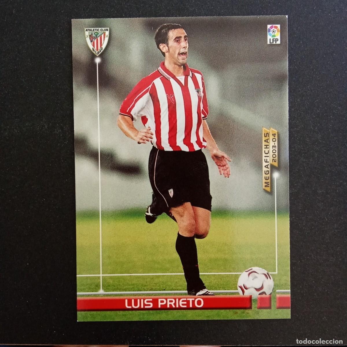 Cromos de f&uacute;tbol: 24 LUIS PRIETO ATHLETIC BILBAO LIGA 2003 2004 03 04 MEGAFICHAS PANINI - VERSION DEBUT 1 LINEA