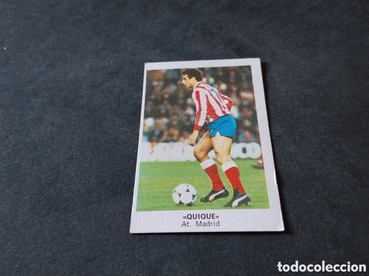 Cromos de f&uacute;tbol: Cromo futbol 84 Quique, Atl&eacute;tico de Madrid