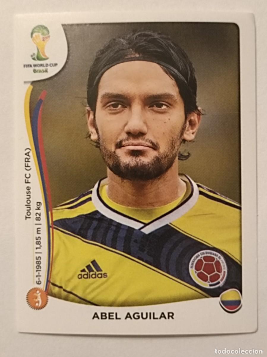 Football Stickers: #194 AGUILAR (COLOMBIA) MUNDIAL BRASIL 2014 PANINI