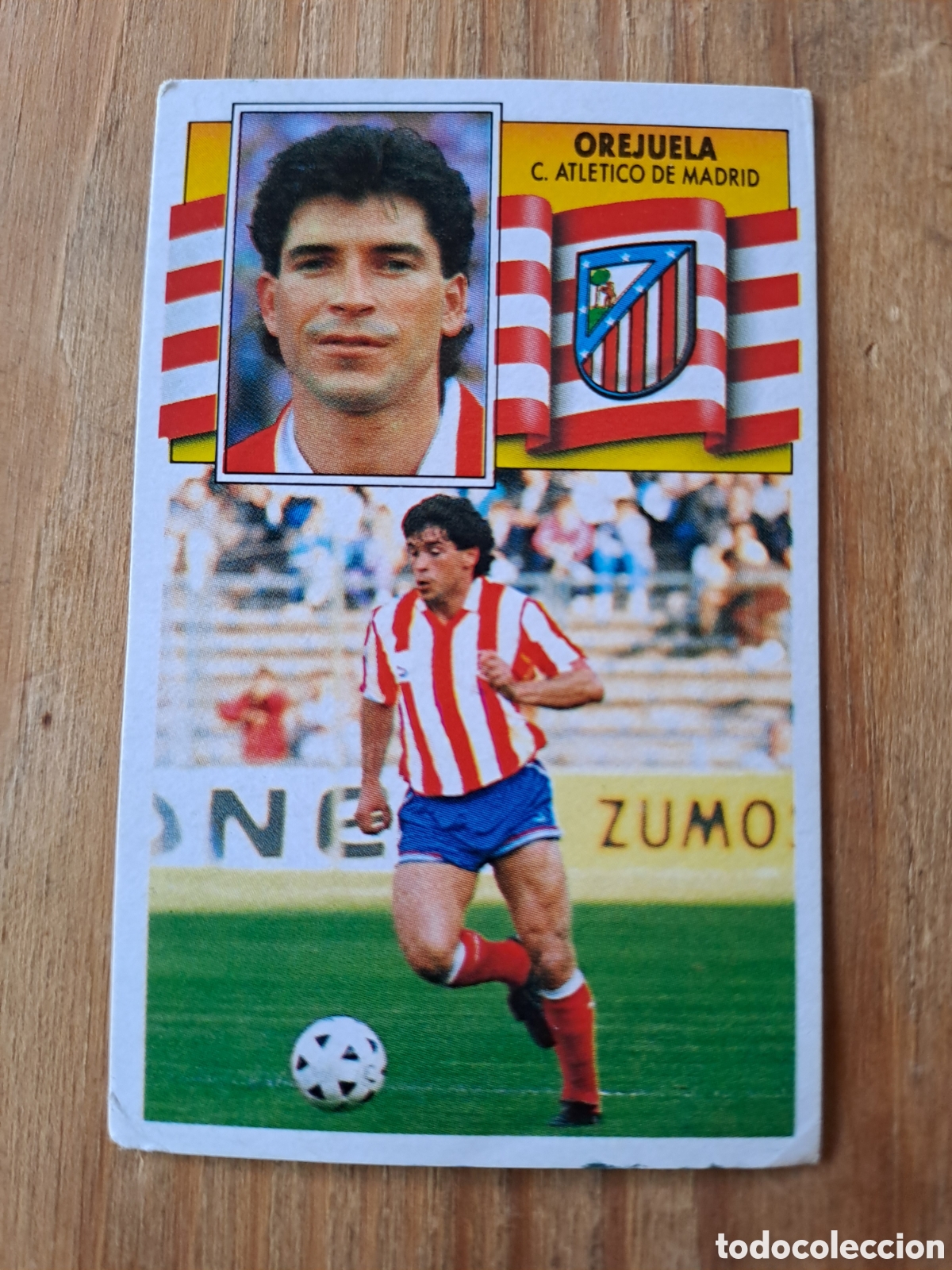 Cromos de Futebol: LIGA ESTE 90-91 &mdash; OREJUELA ATL&Eacute;TICO MADRID &mdash; SIN PEGAR Cromo original de Ediciones Este