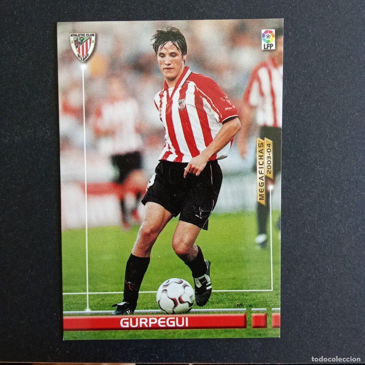 Cromos de Futebol: 29 GURPEGUI ATHLETIC BILBAO LIGA 2003 2004 03 04 MEGAFICHAS PANINI - VERSION TRAYECTORIA 1 LINEA