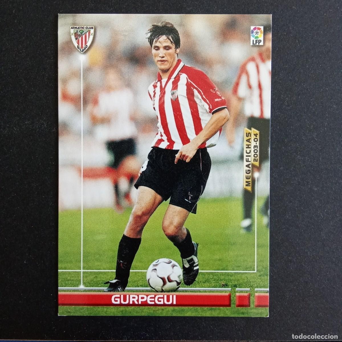 Fu&szlig;ball-Sticker: 29 GURPEGUI ATHLETIC BILBAO LIGA 2003 2004 03 04 MEGAFICHAS PANINI - VERSION TRAYECTORIA 2 LINEAS