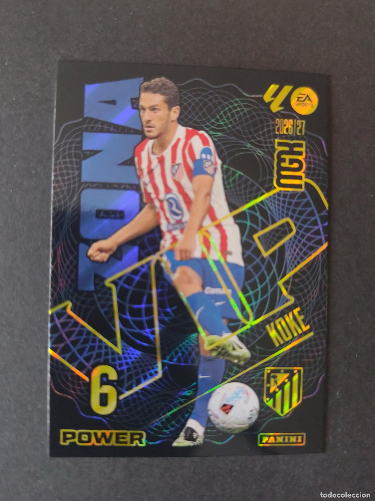 Cromos de f&uacute;tbol: P400 400P KOKE ATL&Eacute;TICO MADRID ZONA VIP POWER PARALELA MEGACRACKS 2026 2027 26 27