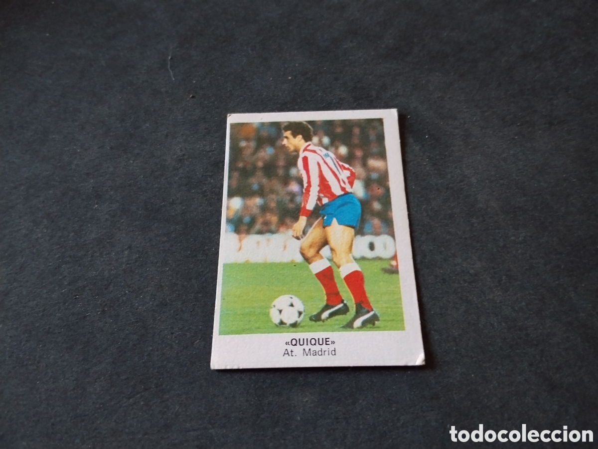 Cromos de f&uacute;tbol: Cromo futbol 84 Quique, Atl&eacute;tico de Madrid