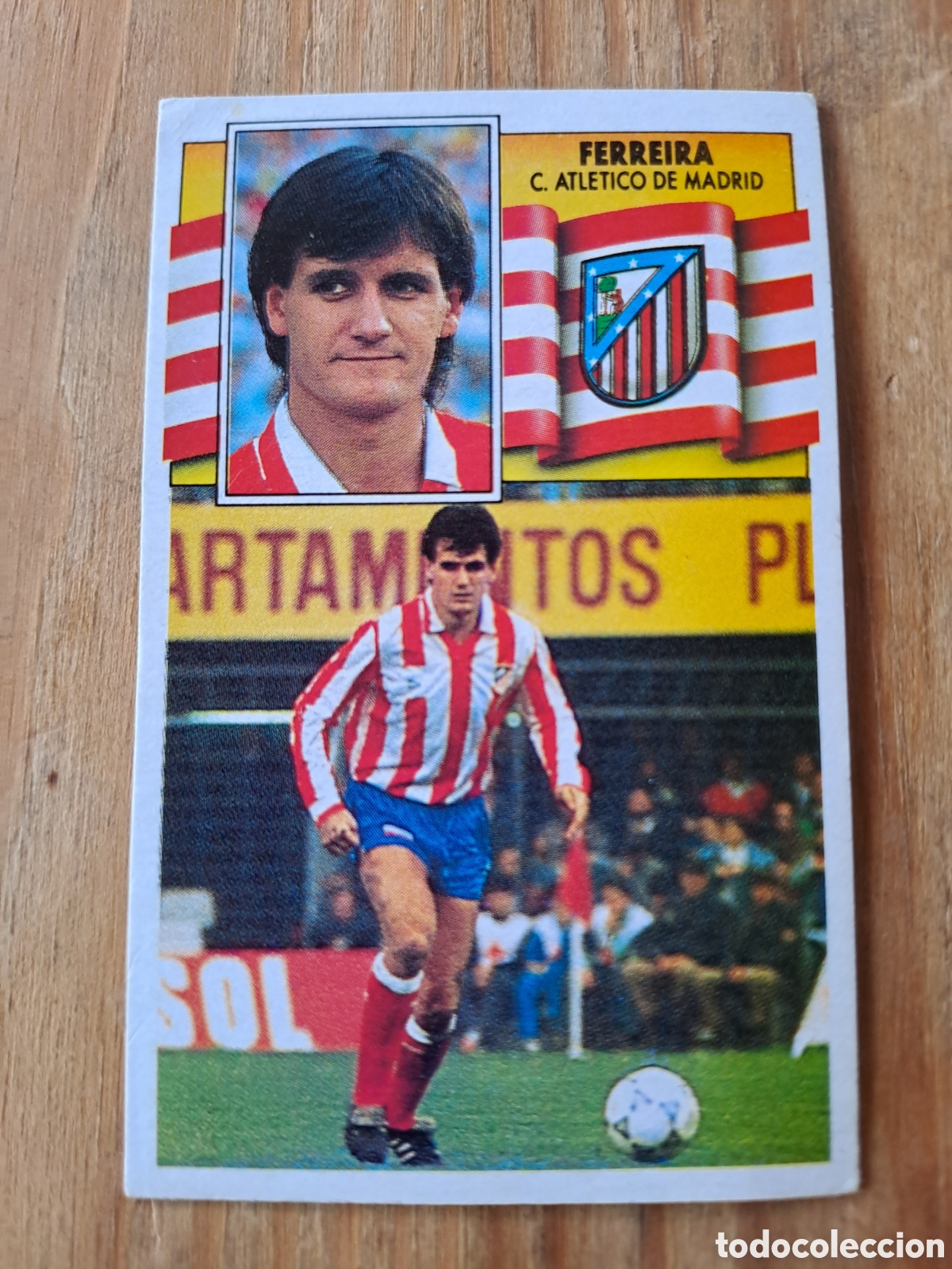 Cromos de f&uacute;tbol: LIGA ESTE 90-91 &mdash; FERREIRA ATL&Eacute;TICO MADRID &mdash; SIN PEGAR Cromo original de Ediciones Este