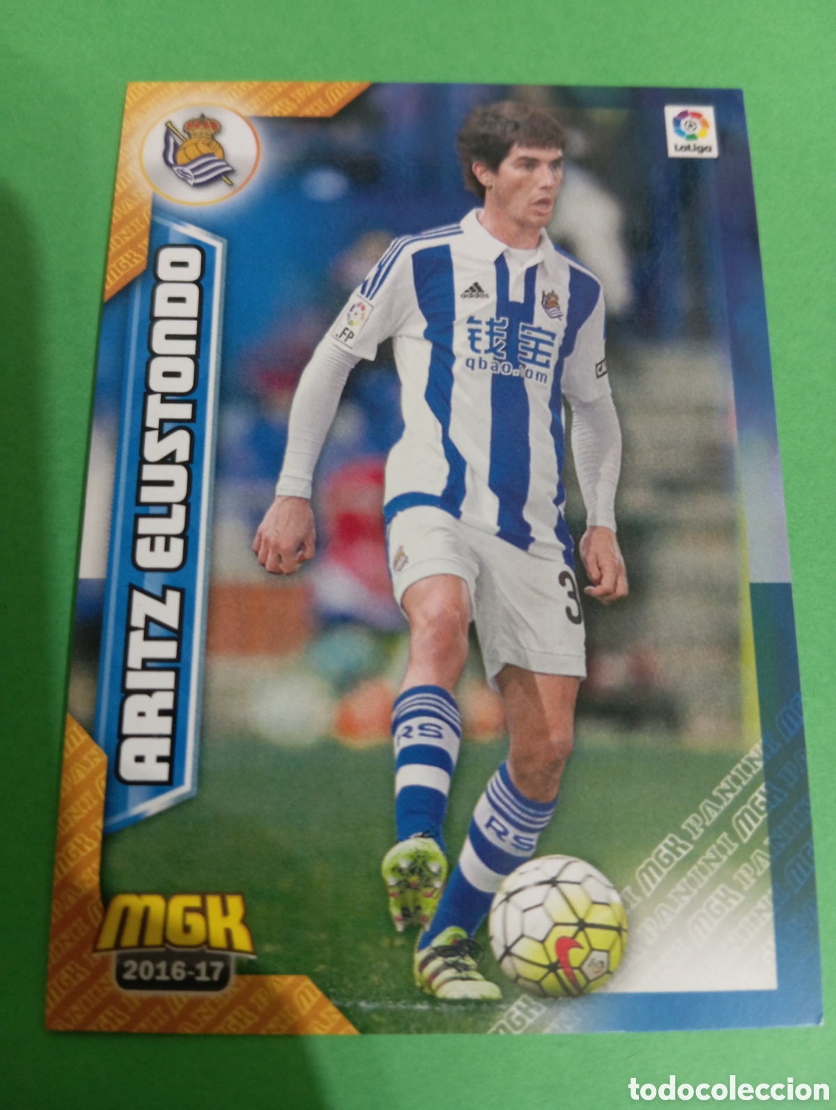 Cromos de f&uacute;tbol: Aritz Elustondo Real Sociedad n&deg;413 / PANINI MEGACRACKS 2016/2017