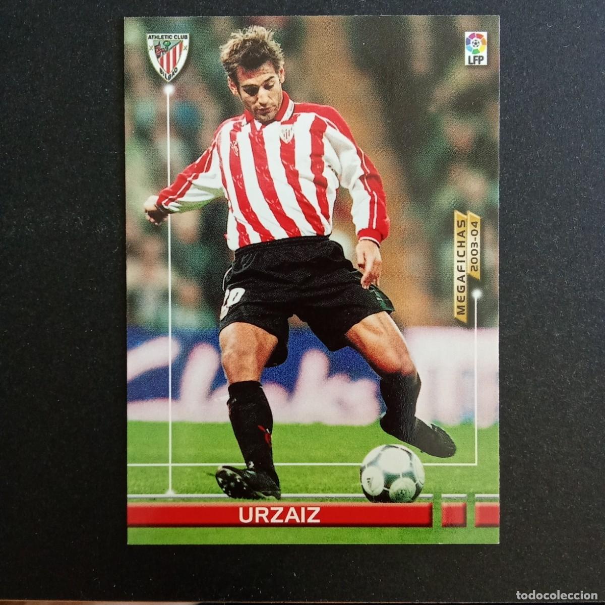 Figurine di Calcio: 35 URZAIZ ATHLETIC BILBAO LIGA 2003 2004 03 04 MEGAFICHAS PANINI - VERSION DEBUT 1 LINEA